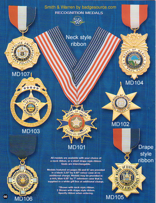 Recognition medals