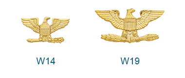 Eagle collar insignia