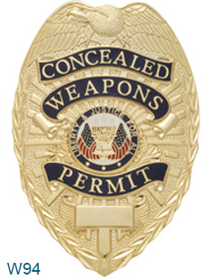 concealed weapons permit badge